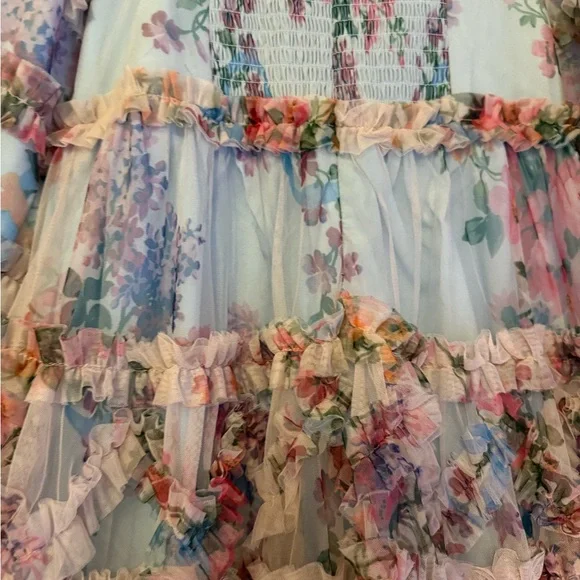 Ivy City Co Catherine Mini Dress in Blue Floral - Picture 4 of 6